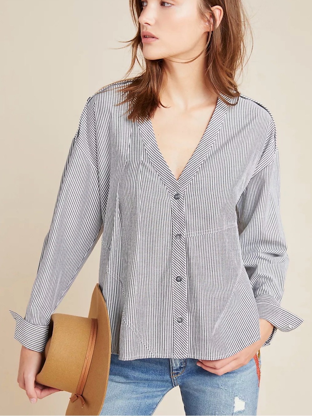 Anthropologie Eri + Ali Annette Swing Blouse